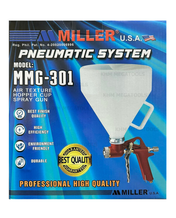 Miller MMG-301 Mortar Gun / Air Texture Hopee Cup Spray Gun (Gravity) [Plastic]