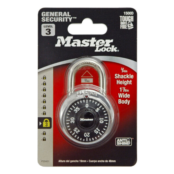 MasterLock 1500D Dial Combination Padlock