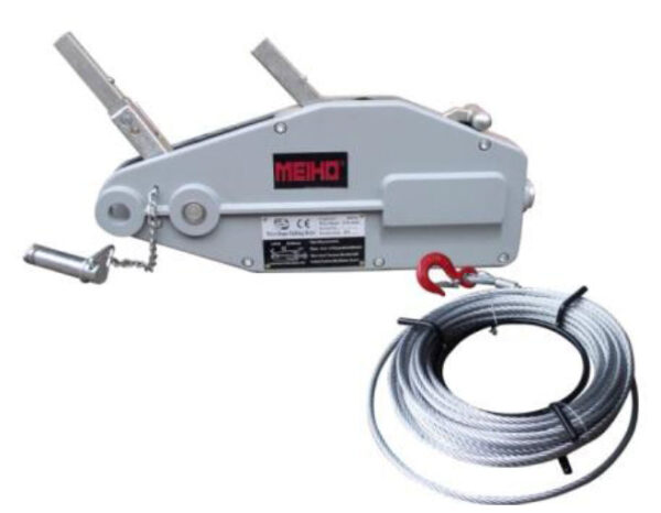 Meiho Rope Pulling Hoist with Wire Rope 20m