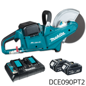 Makita DCE090PT2 36V Cordless Power Cutter / Concrete Cutter 18Vx2 LXT-Series