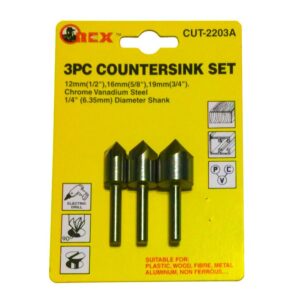 Orex 3pcs Countersink Bit Set