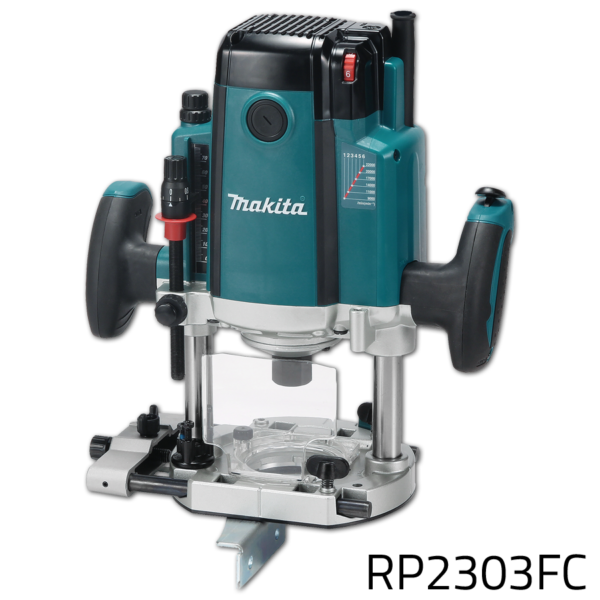 Makita RP2303FC Plunge Router (Variable Speed) [1/4"&1/2"] 2100W