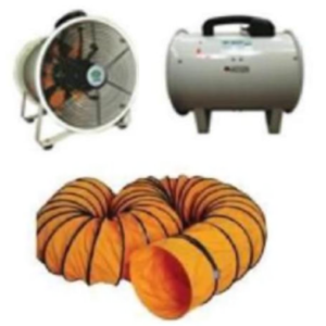 Jackson Portable Ventilator Fan with Duct Hose