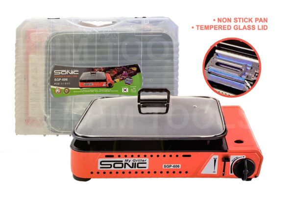 Sonic SGP-606 My Griller Portable Grill Pan (Ihawan) [Butane Powered]