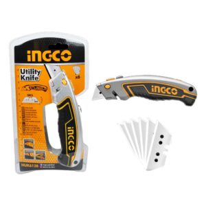 Ingco HUK6128 Utility Cutter Knife (+6 Blades)