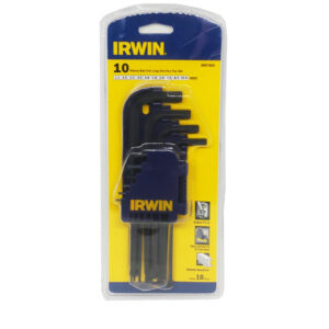 Irwin T9097005 Hexagonal Allen Wrench Set 10pcs [Ball End Long] (Metric)