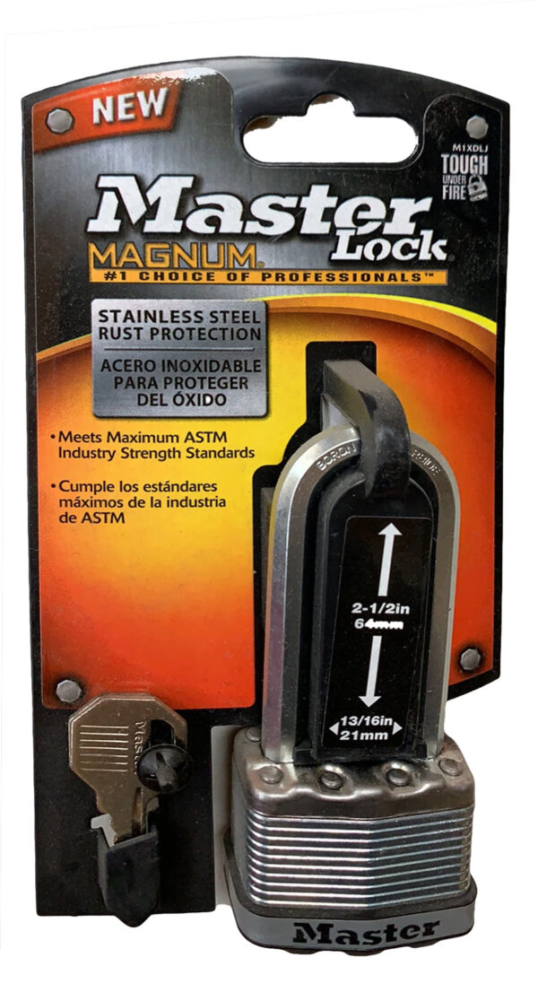 MasterLock Magnum? Laminated Steel Padlock (Long Shackle)