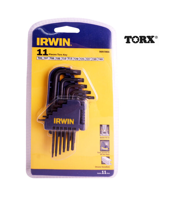 Irwin T9097006 Torx Allen Wrench Set 11pcs