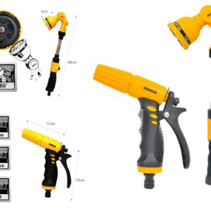 Ingco HWSK0201 2 pcs Watering Garden Nozzle Sprayer Kit