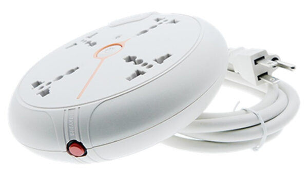 Omni WEU-004 Universal Disc Extension Cord 4-Gang with Switch