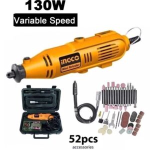 Ingco MG1309P Rotary Tool Kit with 52pcs Accessories 130W