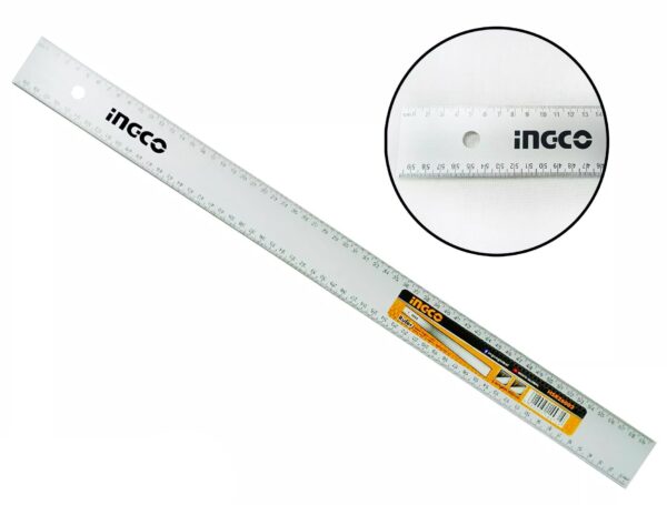 Ingco HSR26002 Aluminum Ruler / Straight Edge 60cm