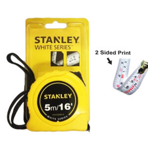 Stanley 33-492 Double Sided Steel Tape Measure (White Blade)