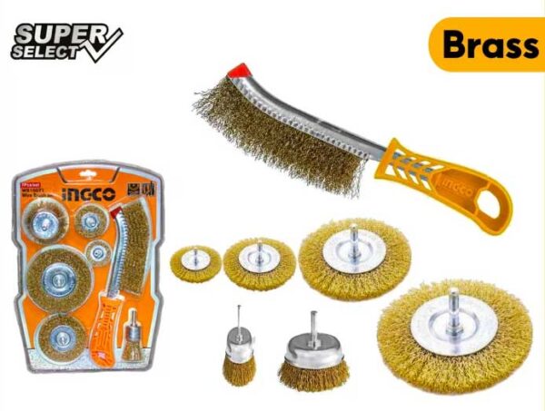 Ingco WB10071 7pcs Wire Brush Set