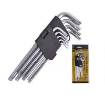 Megatools 9pcs Long Hex Key Wrench Set