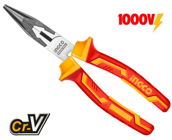 Ingco Insulated Long Nose Pliers (Polish)