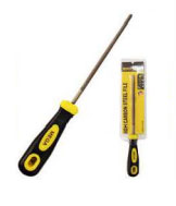 Megatools Round High-Carbon Steel File w/ PVC Handle