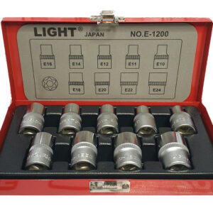 Light E-1200 1/2" Drive *pcs E-Star Socket Wrench Set