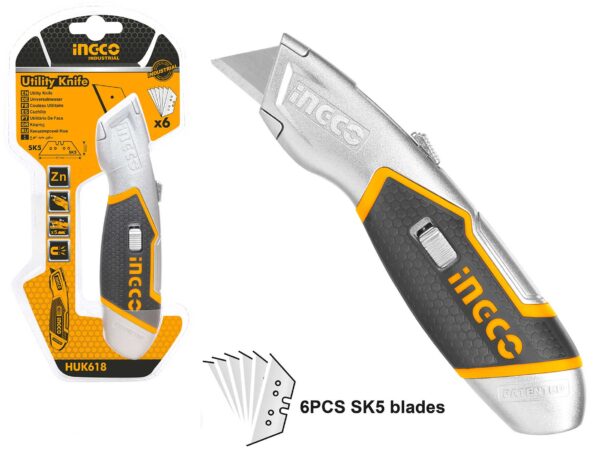 Ingco HUK618 Utility Cutter Knife