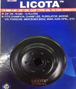 Licota 3/8" DR. Cup Type Oil Filter Wrench