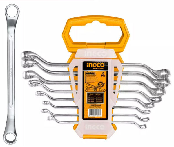 Ingco Offset Ring Spanner / Box Wrench Set