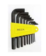 Megatools MHK09L 9pcs Hex Key Wrench Set