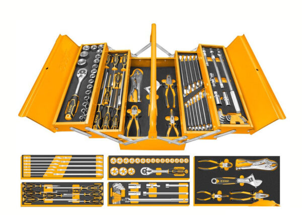 Ingco HTCS15591 Tool Chest / Metal Tool Box Set with 59pcs Hand Tools Set