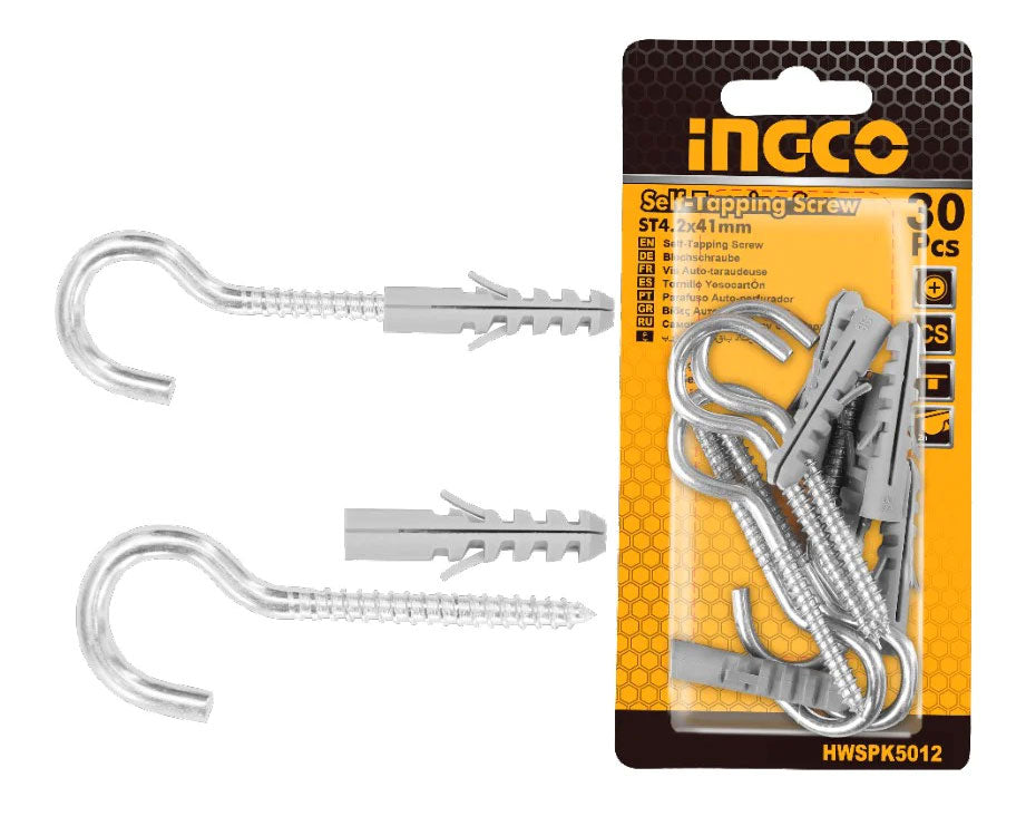 Ingco Screw Plug Sets w/ Hook (Tox)