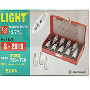 Light S-2019 1/2" Drive 9pcs. Torx Socket Wrench Set
