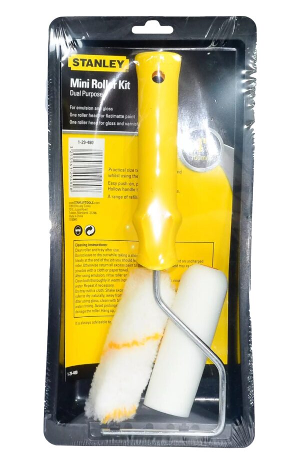 Stanley 29-480 Mini Paint Roller Kit with Tray 4"