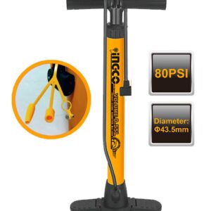 Ingco MPP4501 Aluminum Tire Hand Pump Inflator 80psi