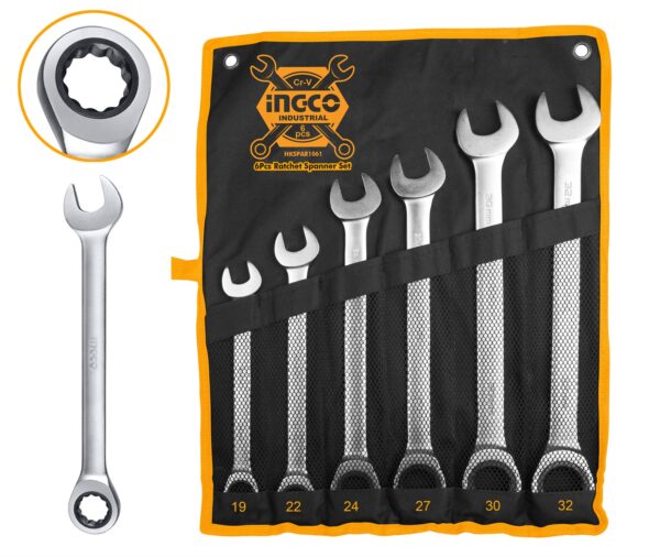 Ingco Ratchet Spanner / Ratcheting Wrench Set