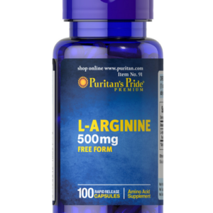 Puritan's Pride L - Arginine 500mg 100 Capsules