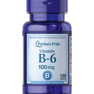 Puritan's Pride Vitamin B  6 100mg  100 Tablets