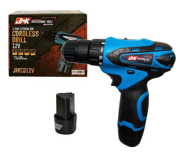 JR Kawasaki JRKCD12V Cordless Drill / Driver (12V) [Kit]