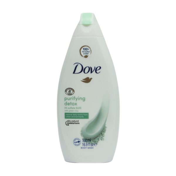 Dove Purifying Detox Green Clay Body Wash 500ml