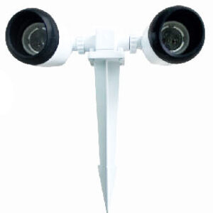 Omni E27-GWH/2 Deluxe Garden Twin Lamp Holder 130W 250V