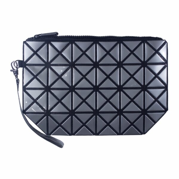 Elsaspro Grey Geometric Makeup Purse