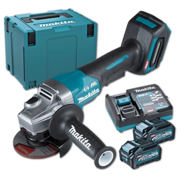Makita GA011GD201 40V Cordless Brushless Angle Grinder (XGT-Series)
