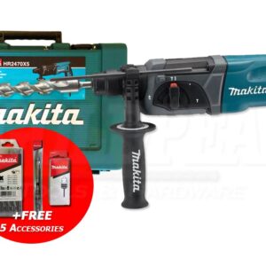 Makita HR2470X5 3-Modes SDS-Plus Rotary Hammer 24mm 2.7J