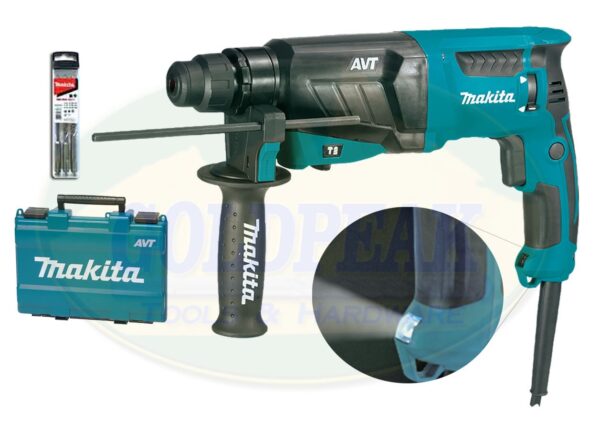 Makita HR2631FX2 SDS-plus Rotary Hammer (LED Light) 26mm 2.4J