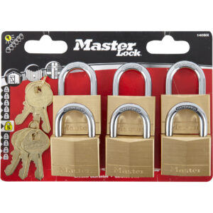 MasterLock 140EURSIX Brass Padlock 6pcs (Key Alike)