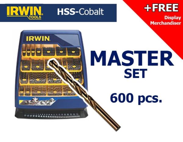 Irwin T6000053 Master Set 600 pcs HSS Cobalt Drill Bit