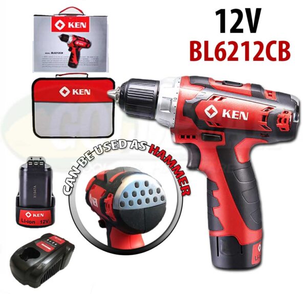 Ken BL6212CB 12V Cordless Drill - Driver