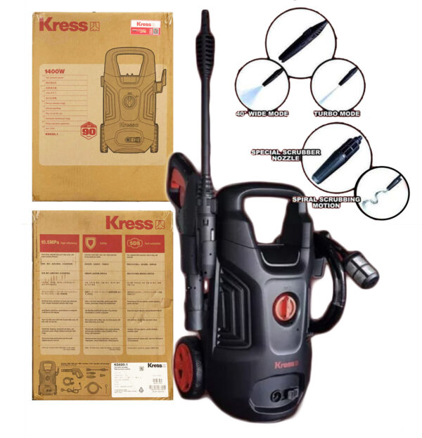 Kress KG620 High Pressure Washer 1400W 105Bar