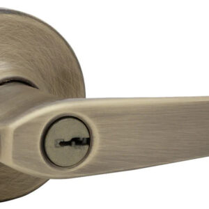 Kwikset 405DL 5 Antique Brass Delta Entry Lever