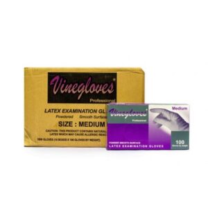 LATEX EXAMINATION GLOVES (VINE GLOVES) CARTON