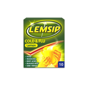 Lemsip Cold & Flu Lemon  10