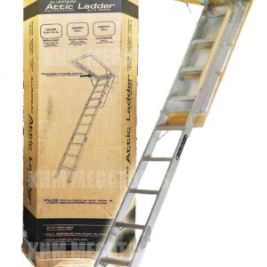 Louisville AA2210 Aluminum Attic Ladder "ELITE" 375 lbs