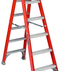 Louisville FM1506 HD Fiberglass Step Ladder Double Side (300lbs)